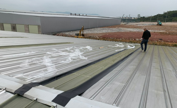 洪梅镇厂房屋面防水维修案例